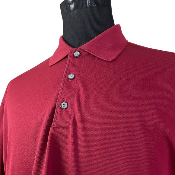 Nike | Men's Dri-Fit UV Red Short Sleeve Polo Shirt Large RF Rollout 2006 Polo - Picture 1 of 8